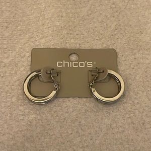 NWT Chico's classic Huggie Earrings
